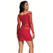 Sexy Red Dress Axami Party at Ibiza