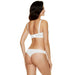 Bridal Molded Bra & Thong Panty Ivory Lingerie Set back view