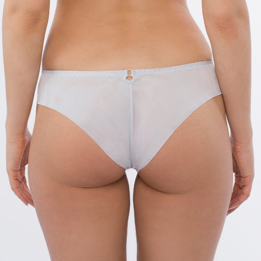 Sheer Mesh Tanga Panty Sweet Gray/Pink Lingerie back view