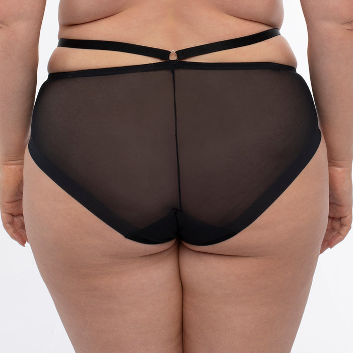 Transparent Tulle Embroidered Bikini Panty Antinea