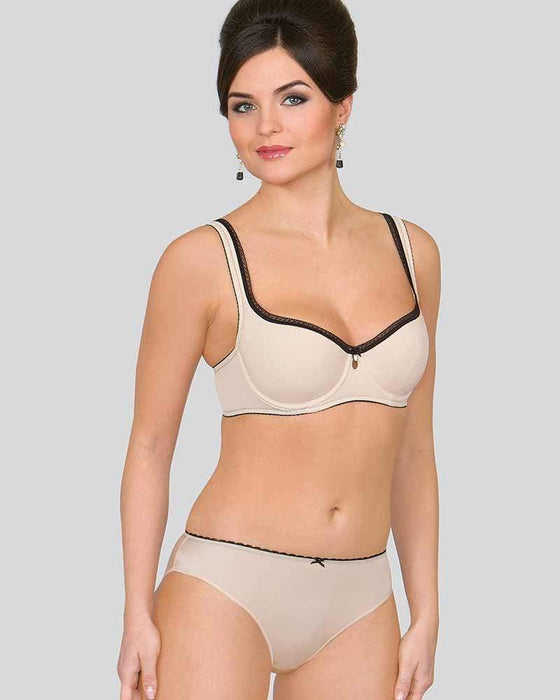 Balconette Underwire Bra Beige Lingerie