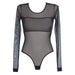Sheer Mesh Delicious Bodysuit Axami Miami Vibe black lingerie