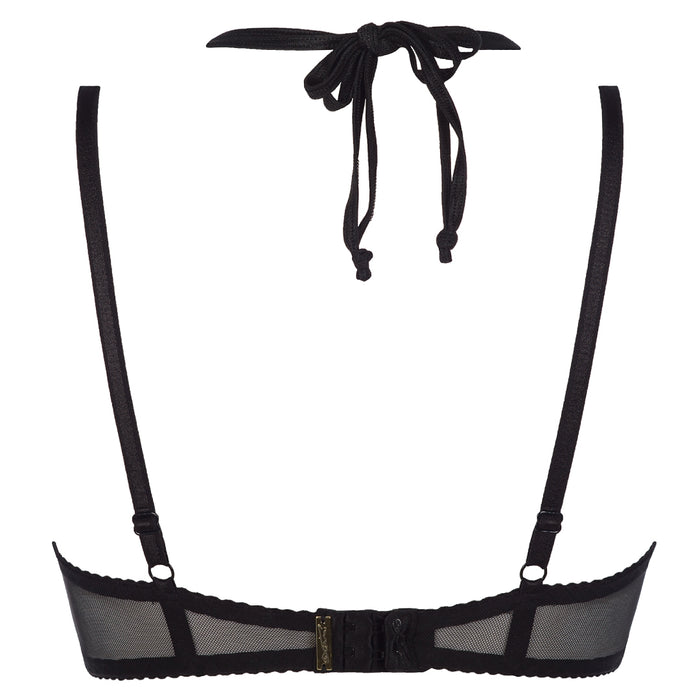 Sexy Sheer Peek-a-Boo Bra Axami Tomarillo Sorbet back view