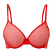 Sexy Sheer Molded Bra Gossard Glossies Chilli Red