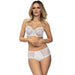 Sexy Sheer Lace Soft Cup Bra Coco WHITE Set