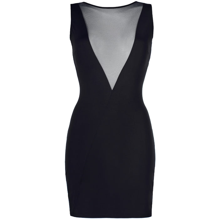 Axami Black Mini Dress Tropicana