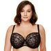 Sheer Full Figure Bra Gorteks Fiore Black plus size lingerie
