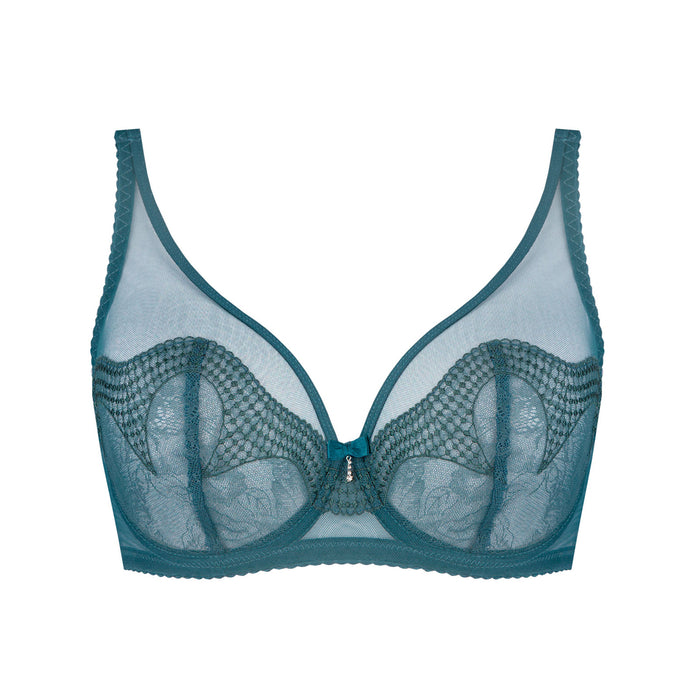 Sheer Mesh Plunge Bra Florence