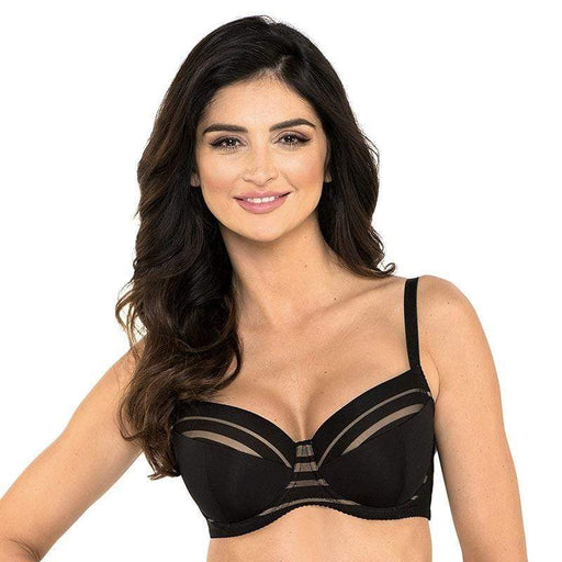 Full Figure Padded Striped Bra Gorteks Luna Gorteks Lingerie Padded Bra