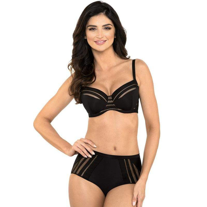 Full Figure Padded Striped Bra Gorteks Luna Gorteks Lingerie Padded Bra