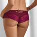 Sawren Intimates Cheeky Panty Lace Cheeky Shorts Panty Sawren Intimates Spicy Salsa L / Bordeaux - Lavinia Lingerie