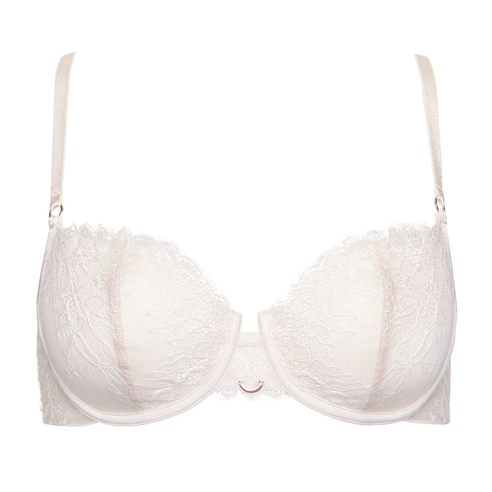 Sheer Mesh Lace Demi Bra Lisca Rose