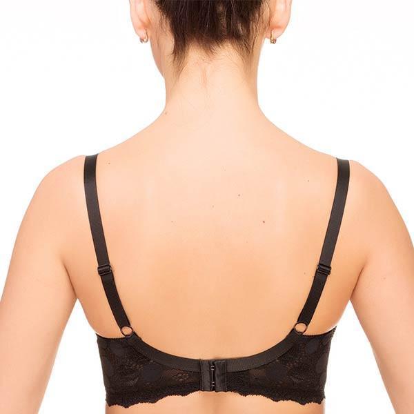 Lauma Pearly Shadow Semi Sheer Full Figure Polka Dot Lace Bra