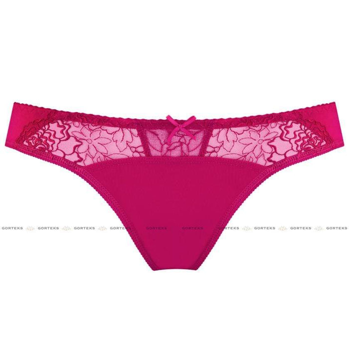 Semi Sheer Low Rise Bikini Panty Gorteks Pamela Pink