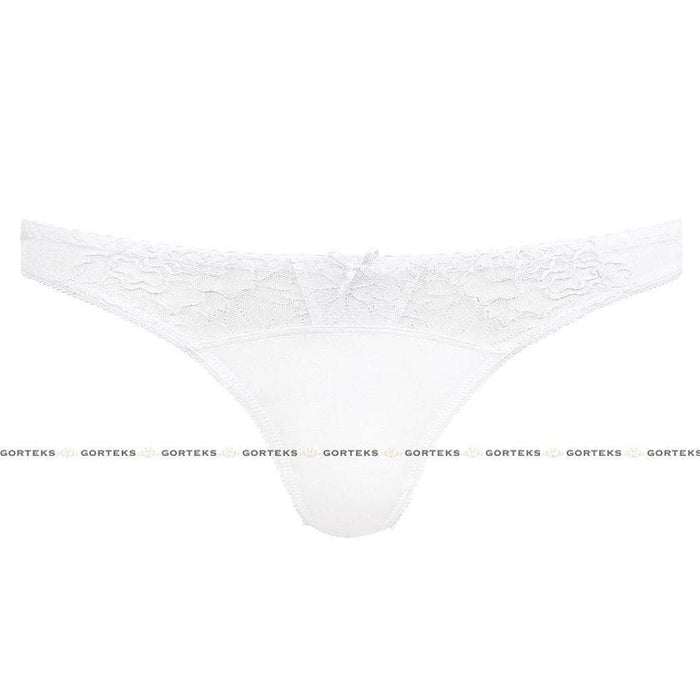 Semi Sheer Thong Panty Gorteks Pamela White