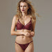 Sexy Fishnet Bra Claudette Rouge Noir Claudette Lingerie Fishnet Bra
