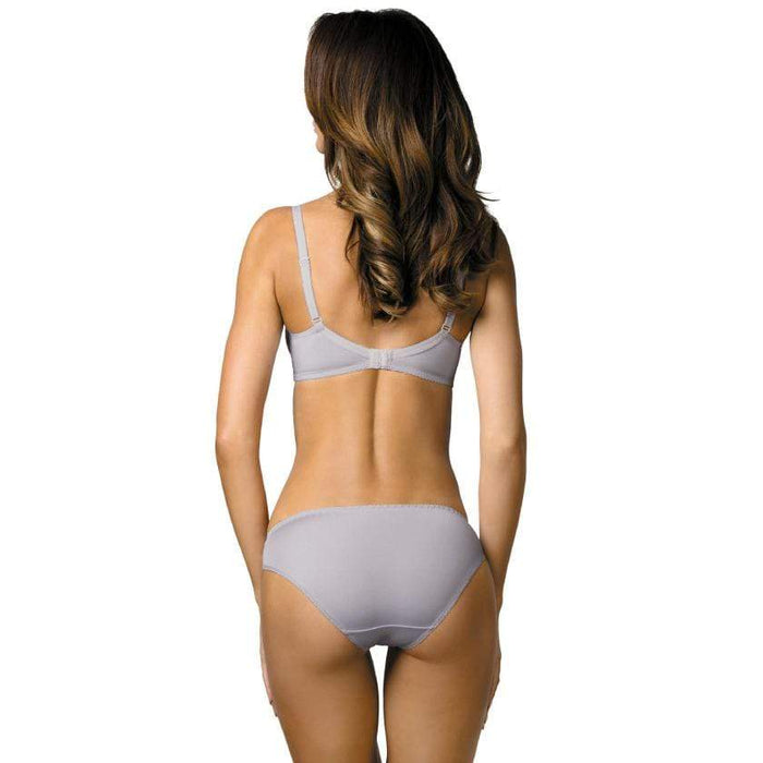 Sheer Mesh Balconette Bra Gorteks Pamela Silver