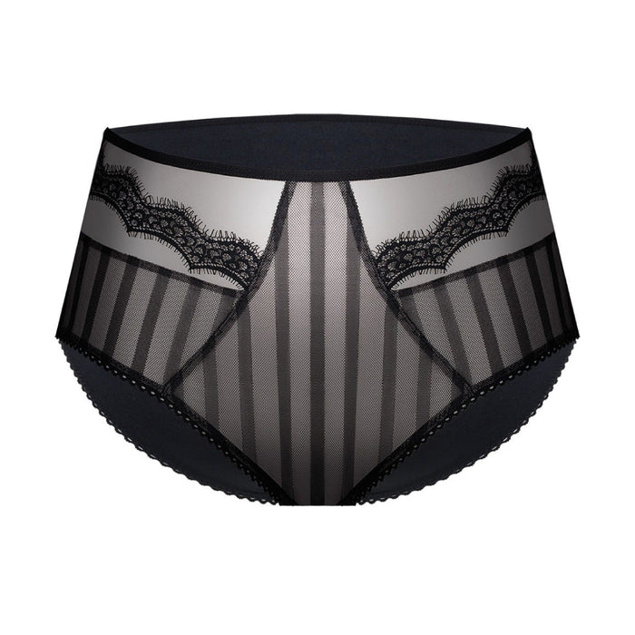 Sheer See Through High Waist Brief Panty Stefani