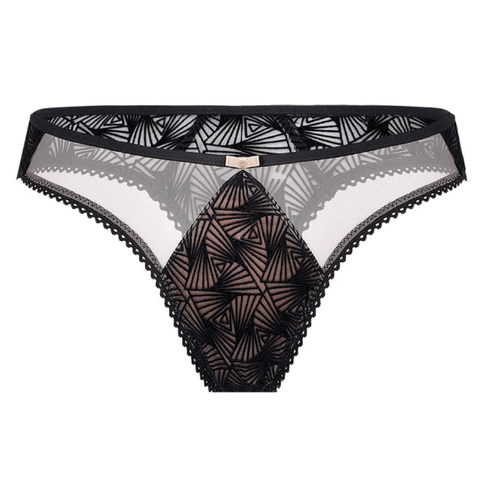 Sheer Velvet Thong Panty Zoe